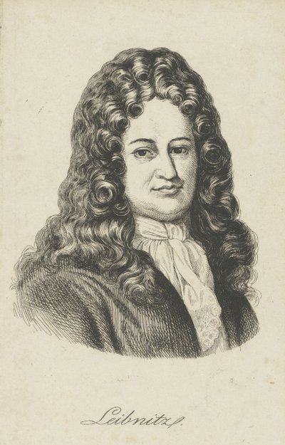 Gottfried Wilhelm Leibniz 1646-1716, c. 1800 de Unbekannt