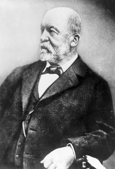 Gottlieb Daimler, ingeniero mecánico alemán, finales del siglo XIX de Unbekannt