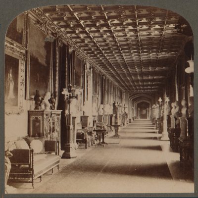 Gran Corredor, Castillo de Windsor, Inglaterra, c1910 de Unbekannt