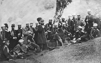 Gran Duque Michael Nikolaevich de Rusia en una expedición, c. 1880 de Unbekannt