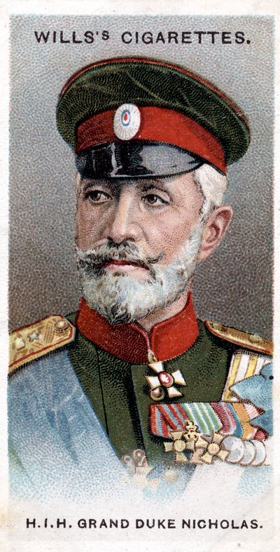 Gran Duque Nicolás de Rusia, general ruso, 1917 de Unbekannt