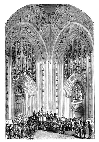 Gran entrada, Palacio de Westminster, Londres, c1888 de Unbekannt