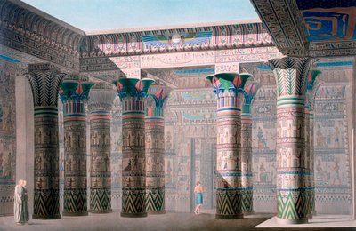 Gran Templo, Isla de Philae, Nubia, Egipto, siglo XIX de Unbekannt
