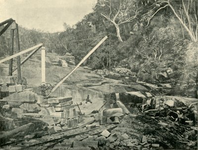 Canteras de granito, Trawool, Victoria, 1901 de Unbekannt