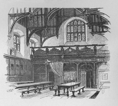 Grays Inn Hall, 1890 de Unbekannt