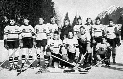 Equipo de hockey sobre hielo de Gran Bretaña, Juegos Olímpicos de Invierno, Garmisch-Partenkirchen, Alemania, 1936 de Unbekannt