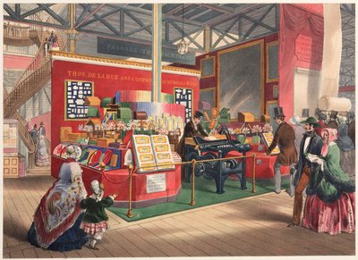 Gran Exposición 1851 Stand de papelería y máquina de sobres de De la Rue de Unbekannt