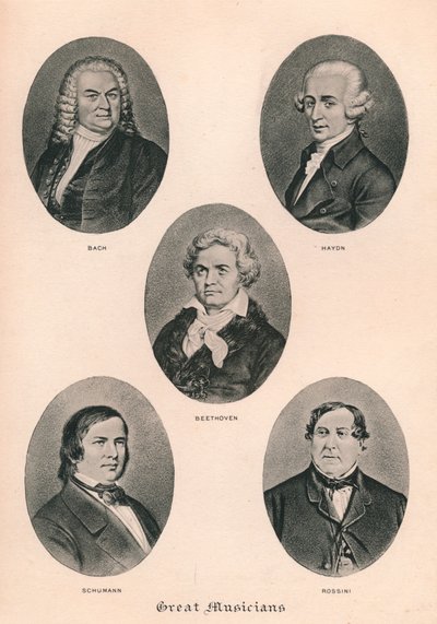 Grandes músicos - Placa III, 1895 de Unbekannt
