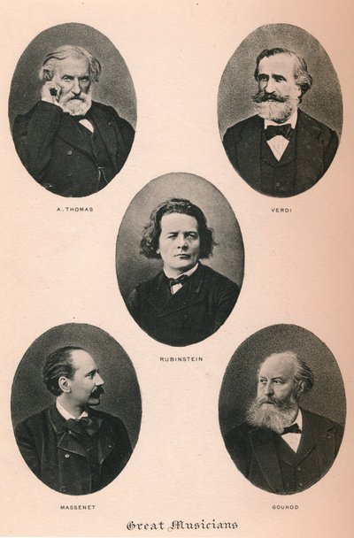 Grandes Músicos - Placa I., 1895 de Unbekannt