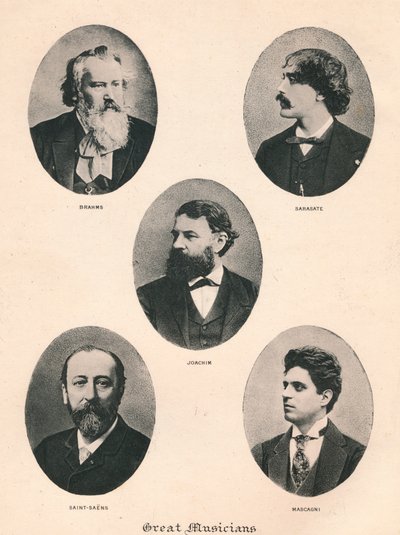 Grandes músicos - Placa VII, 1895 de Unbekannt