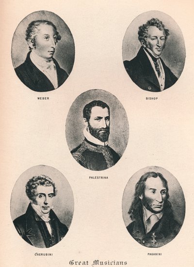 Grandes músicos - Placa XV, 1895 de Unbekannt