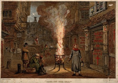 Gran Plaga en Londres, 1665 de Unbekannt