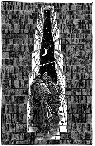 Gran Pirámide de Keops en Giza utilizada como observatorio astronómico, 1891 de Unbekannt