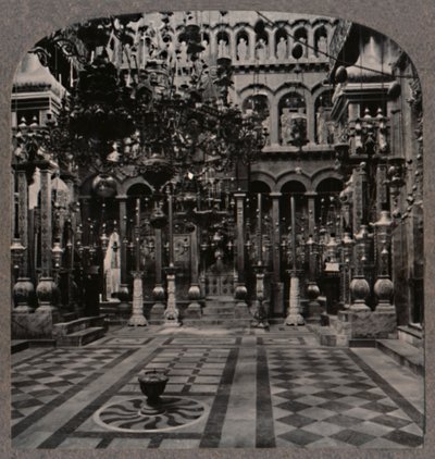 Catedral griega en la Iglesia del Santo Sepulcro, Jerusalén, c1900 de Unbekannt