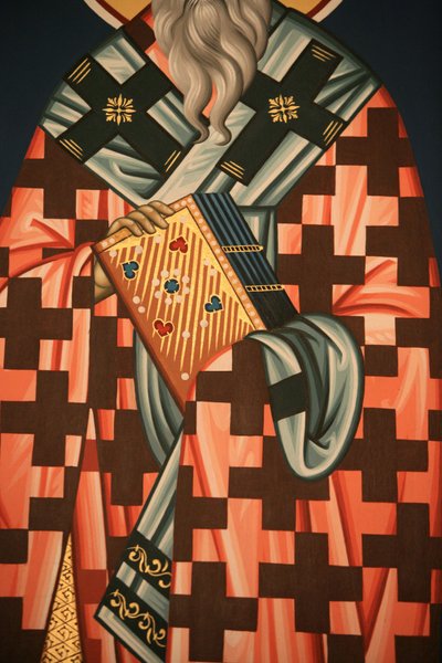 Detalle de icono ortodoxo griego de Unbekannt