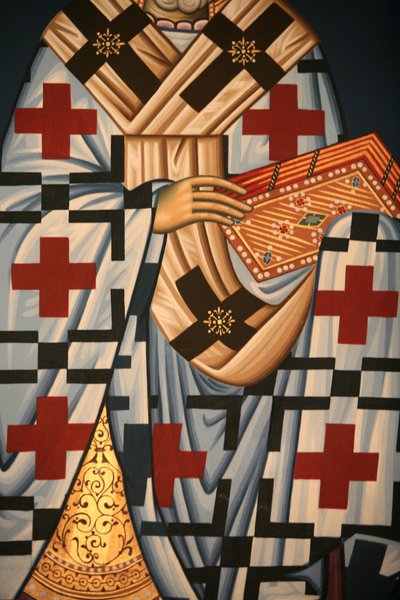 Detalle de icono ortodoxo griego, Tesalónica, Grecia de Unbekannt