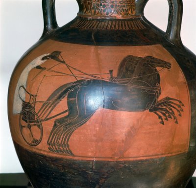 Vaso griego que representa un carro, c5-6 siglo a.C. de Unbekannt