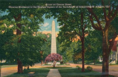 Greene Street, mirando al este desde Center Street, Augusta, Georgia, América, c1910 de Unbekannt