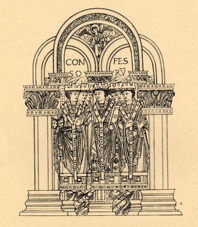Gregorio el Grande, San Benito y San Cutberto, 1908 de Unbekannt