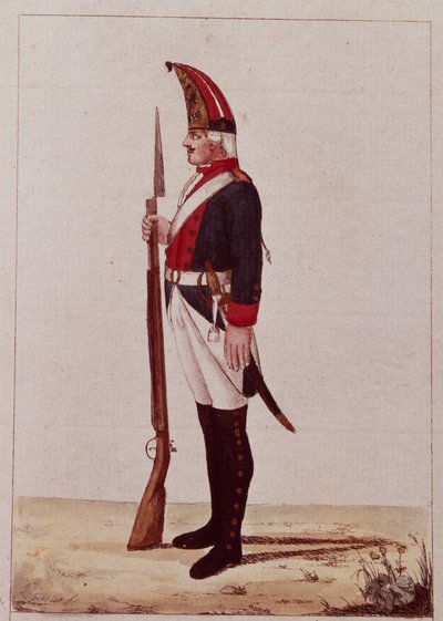 Granadero del Primer Batallón de Infantería de Marina, 1786 de Unbekannt