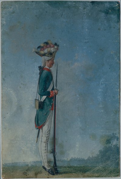 Granadero del Regimiento Preobrazhensky, finales de 1770s de Unbekannt