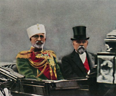 Gran Duque Nikolai Nikolajewitsch 1856-1929 y Poincaré nacido en 1860, 1934 de Unbekannt