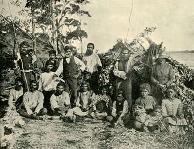 Grupo de Aborígenes, Lago Tyers, Victoria, Australia, 1901 de Unbekannt