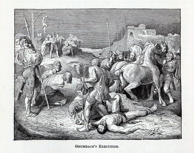 La ejecución de Grumbach, 1882 de Unbekannt