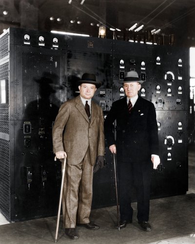 Guglielmo Marconi y David Sarnoff, 1933 de Unbekannt