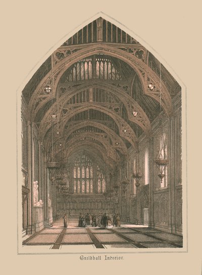 Interior del Guild Hall, 1886 de Unbekannt