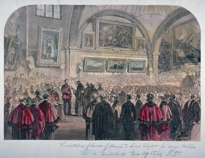 Sala del Consejo del Guildhall, Ciudad de Londres, 1861 de Unbekannt