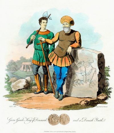 Gurm Gamle Gormo, Rey de Dinamarca desde 840, 1815 de Unbekannt