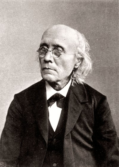 Gustav Theodor Fechner, psicólogo experimental alemán, c1883-c1884 de Unbekannt