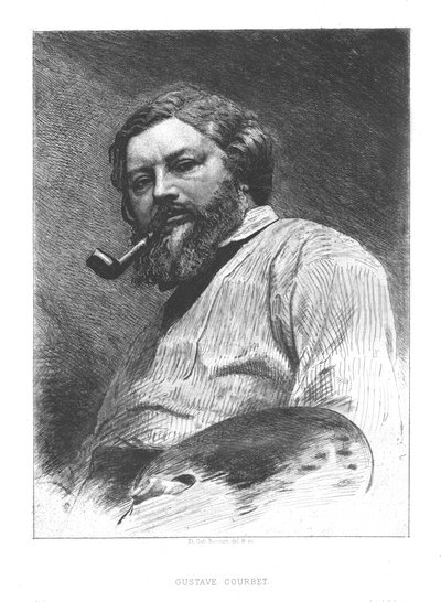 Gustave Courbet, c. 1860 de Unbekannt