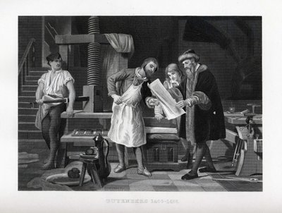 Gutenberg 1400-1468, 1882 de Unbekannt