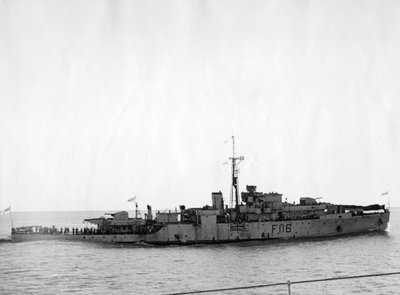 HMS Amethyst, después de la acción en el río Yangtsé, 20 de abril de 1949 de Unbekannt