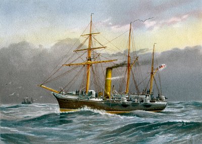 HMS Nymphe, balandra de la Royal Navy, c. 1890-c. 1893 de Unbekannt
