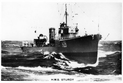 HMS Sturdy, destructor clase S, 1937 de Unbekannt