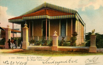 Habana - Un hogar cubano, años 1900 de Unbekannt