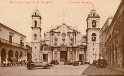Habana. - Plaza de la Catedral. Plaza de la Catedral, Cuba, c1900 de Unbekannt