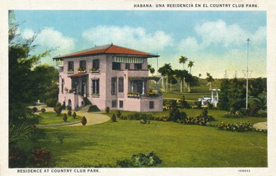 Habana: Una residencia en el Country Club Park, c. 1910 de Unbekannt