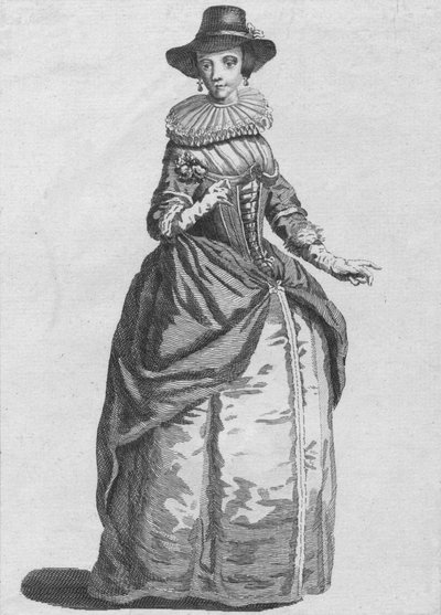 Hábito de la Dama Mayoress de Londres en 1640, 1776 de Unbekannt
