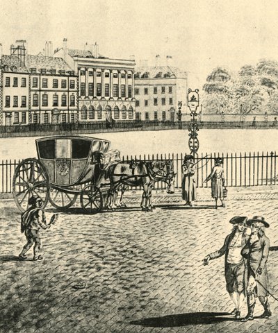 Carruaje de alquiler, 1787, 1925 de Unbekannt