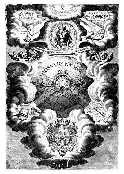 Portadilla de Rosa Ursina, por Christopher Scheiner, 1630 de Unbekannt