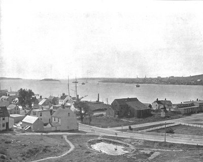 Puerto de Halifax, Nueva Escocia, desde Dartmouth, Canadá, c1900 de Unbekannt