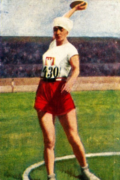 Halina Konopacka de Polonia, campeona mundial de lanzamiento de disco, 1928 de Unbekannt
