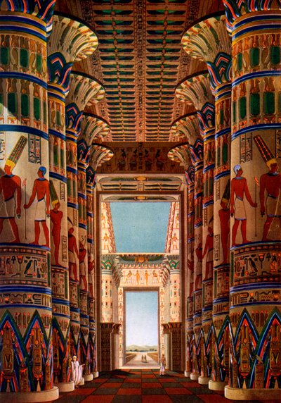 Sala de Columnas, Karnak, Egipto, 1908-1909 de Unbekannt