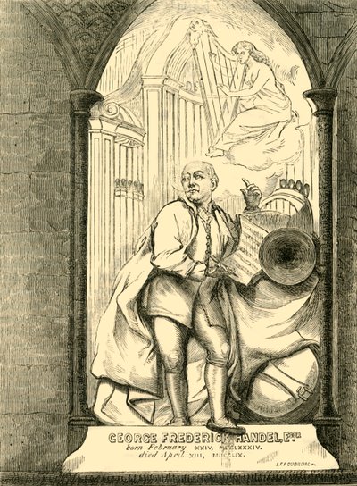 Monumento a Händel, 1881 de Unbekannt