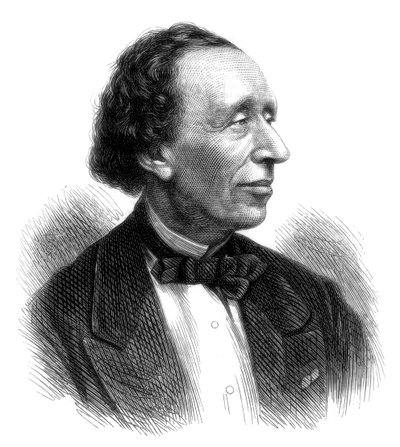 Hans Christian Andersen, poeta danés y autor de cuentos de hadas, 1875 de Unbekannt