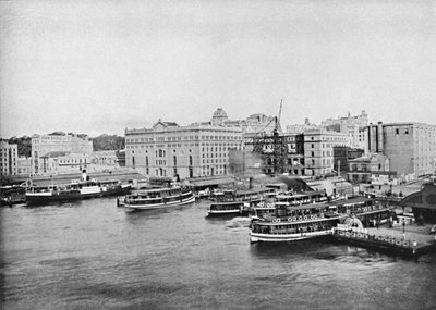 Barcos de Ferry en el Puerto Circular, c1900 de Unbekannt